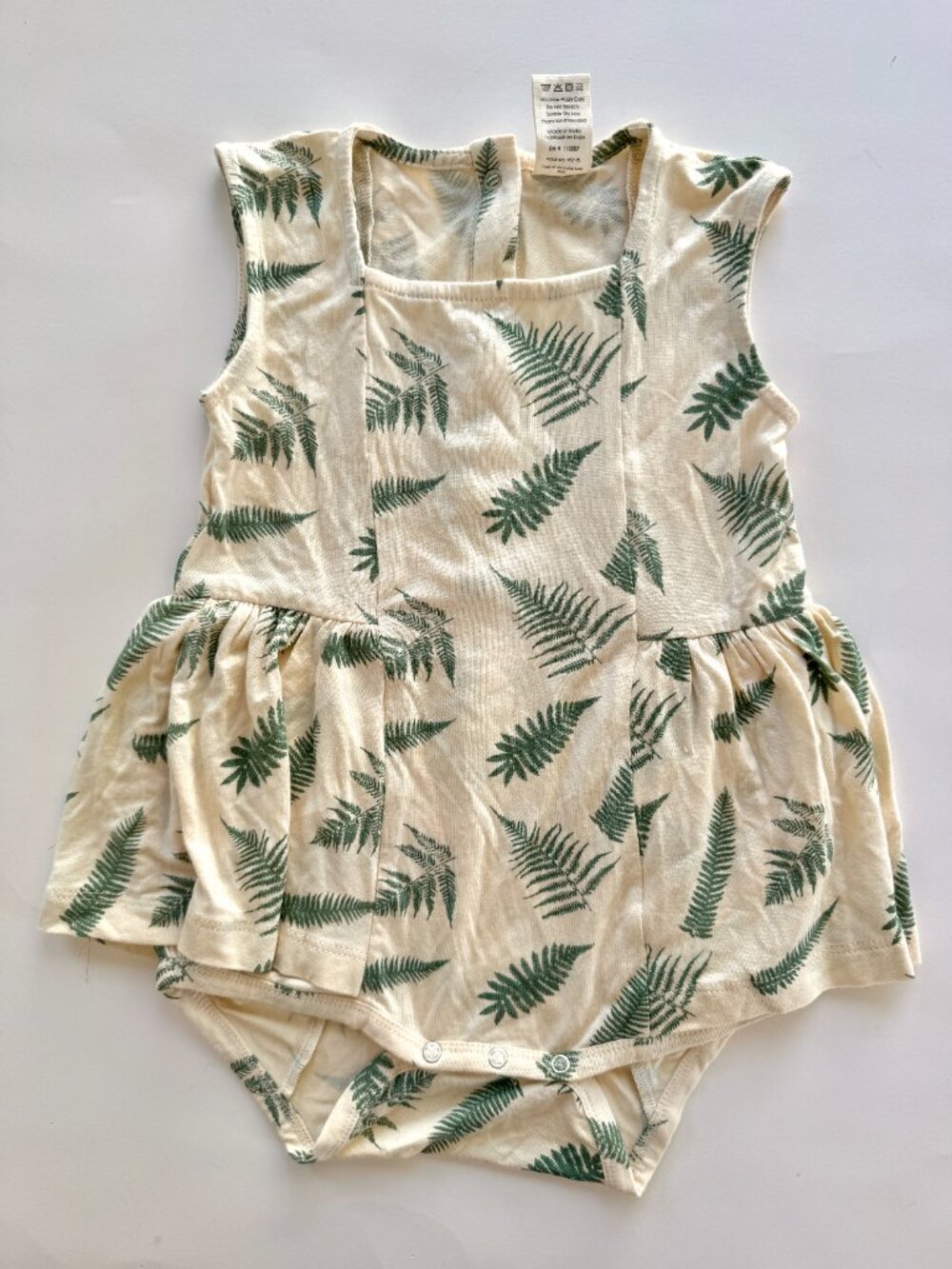 Kate Quinn Fern Print Sleeveless Romper 18-24m